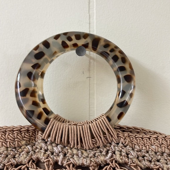 Gun Marie Nilsson New York vintage taupe crochet handbag - Picture 3 of 6